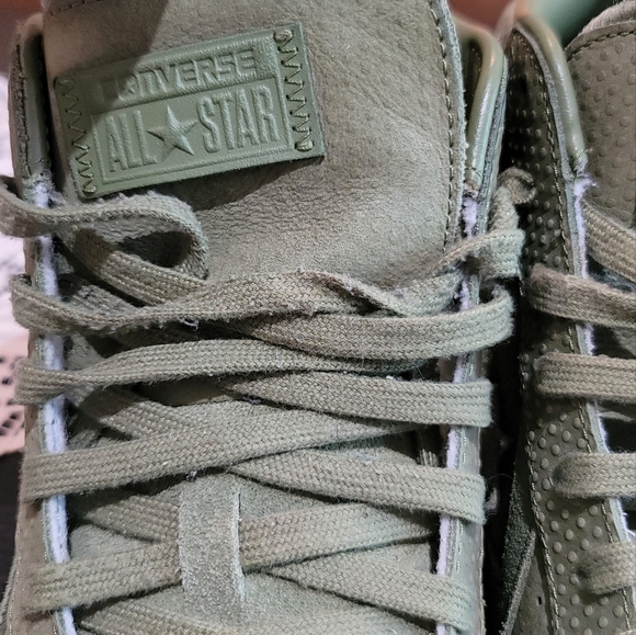 Mens Converse high top sneaker 11.5 green - Picture 13 of 14